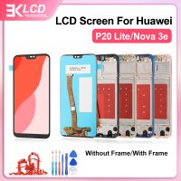 100 Original LCD Display For Huawei P20 Lite/Nova 3e Touch Screen Digitizer Assembly With Frame And Light-Sensitive Tested Well