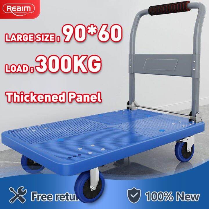 Trolley Hand Truck Foldable Platform Capacity 300Kg Push Cart