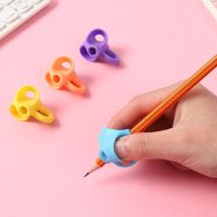 3Pcs Three Fingers Silicone Pen Holder Student Stationery Teaching Equipment Silicone Pen Holder Child Writing Correction