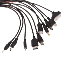 TrailB 1PC 10 in 1 Micro USB สายชาร์จอเนกประสงค์, สายเคเบิลอะแดปเตอร์ยูเอสบี