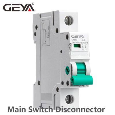 【✱2023 HOT✱】 Chukche Trading Shop Din Rail Isolator เบรกเกอร์230V/400V สวิตช์หลัก63a 100a 125a Isolating สวิทช์ Geya