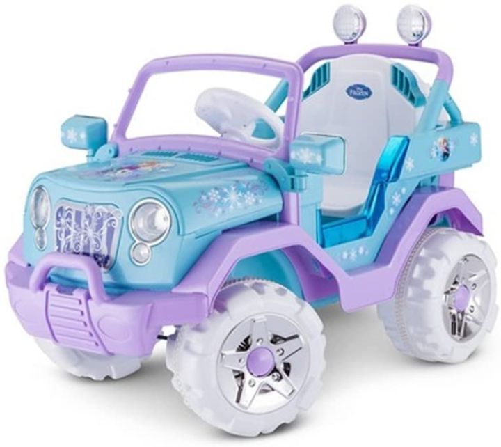 นำเข้า-รถแบตเด็กขับเคลื่อน-4-ล้อ-disney-frozen-kids-4x4-ride-on-toy-6-volt-single-rider-blue-by-kid-trax-ราคา-15-000-บาท