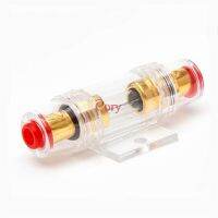 1PC 4 Gold Plated Fuse Holder Block Audio In Line AMP Amplifier 60A Car Audio Part Electronics CZYC