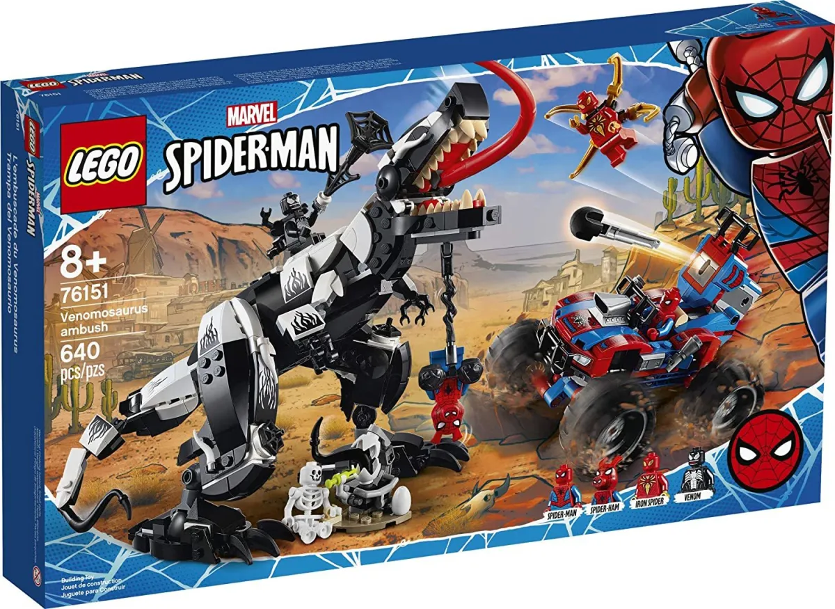 Hot sale ✪ LEGO Đồ chơi xây dựng Marvel Spider-Man Venomosaurus Ambush  76151 với các