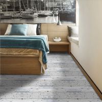 Self-adhesive Wood Grain Baseboard Wall Stickers Corner PVC Waterproof Waist Line Tile Transmission Floor Decals