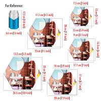 MCDFL หกเหลี่ยมกระจกขนาดใหญ่กาวสติกเกอร์ห้องนอนติดฟิล์มผนังภายในอะคริลิ D Ecals แผ่นตกแต่งบ้านห้องน้ำ