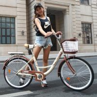 [COD] 26-inch lady Korean version nostalgic inch 24-inch bicycle for middle school students