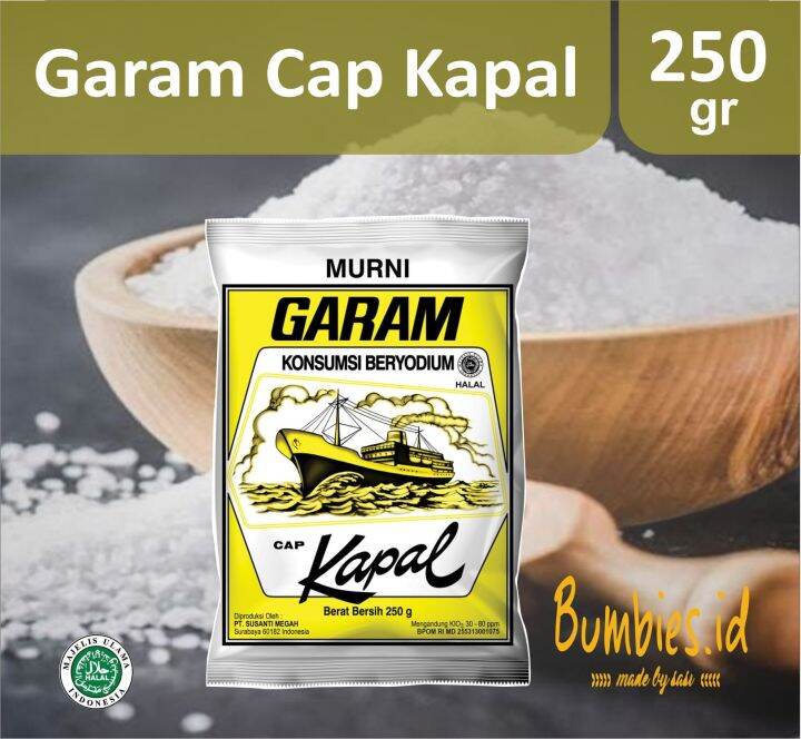 Garam Cap Kapal Beryodium kemasan 250gram | Lazada Indonesia