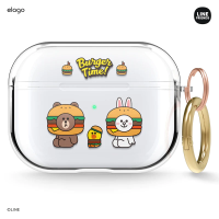 elago l LINE FRIENDS Burger Time AirPods Pro Case เคส (elago X LINE ลิขสิทธิ์แท้)