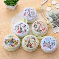 ✗✗ Hot Unisex Women Mini Coin Bag Cute Round Headset Paris Eiffel Zipper Coin Purse Key MIni Wallet Pouch Bag New