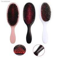 ❅ 1PC Oval Boar Bristle Nylon Hair Comb Mini Anti-static Hair Scalp Massage Comb Hairbrush Salon Hair Care Brush Styling Tool