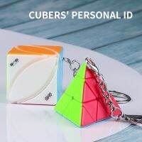 Newest QiYi Mini Keychain Ivy Jinzita Magic Cube Puzzle MoFangGe Pendant Chain Cubo Magico Key Ring Educational Toys Children Brain Teasers