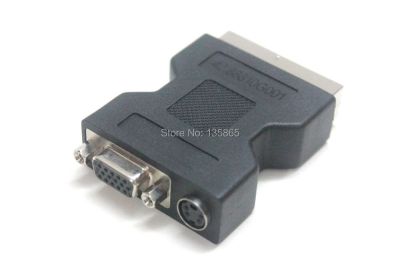 SCART Ke VGA dan Adaptor S-video untuk Adaptor Proyektor Optoma 42.86810G001 untuk Optoma HD65 HD700X HD800X HD800XLV