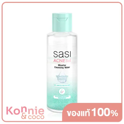 SASI Acne Sol Micellar Cleansing Water 100ml ศศิ ผลิตภัณฑ์เช็ดทำความสะอาดเครื่องสำอางและสิ่งสกปรก สำหรับผิวเป็นสิว สูตรอ่อนโยน