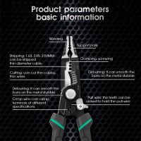 ONENUM คีมเข็มจมูกแบบ9 In 1,คีมหนีบสายไฟคีมปลอกสายช่างไฟฟ้าอุปกรณ์อเนกประสงค์เครื่องมือซ่อมแซมฮาร์ดแวร์ Sadgshsrb