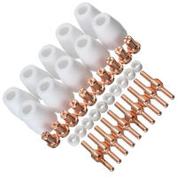 Lv yyyvortex rings Plasma Consumables 40pcs Cutter Air Parts Kit Tip PT-31 LG-40 CUT-40 50 Ceramic Nozzles Electrodes