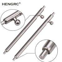 ☜ HENGRC สแตนเลส QUICK RELEASE Spring Bar 4pcs โลหะเงินสายนาฬิกาซ่อมเครื่องมือ 16 มม.-24 มม.สาย Link Pin อุปกรณ์เสริม