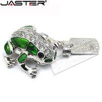 JASTER High Speed KidsToys Metal Frog USB 2.0 USB flash drives 64GB 32GB 16GB USB Flash Drives Gift With Keychain Bulk Pen Drive