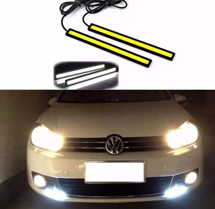 2pcs-waterproof-12v-led-cob-car-auto-drl-driving-daytime-running-lamp-fog