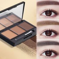 Eyebrow Powder แป้งฝุ่นเขียนคิ้ว 3in1 พร้อมแปรง กันน้ำ กันเหงื่อ ติดทนนานใช้ระบายสีคิ้ว เป็นอายแชโดว์ 1ตลับ3สีE5228