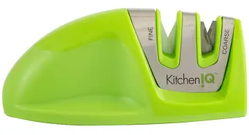 KitchenIQ 50009 Edge Grip 2-Stage Knife Sharpener - Black for sale online