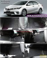 พรมดักฝุ่นไวนิลTOYOTA ALTIS 2014-2019 แบบรีดขอบ สีดำ เต็มคัน