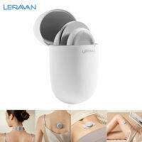 Leravan สติกเกอร์นวด Magic Smart Home แบบชาร์จไฟได้ Pulse Control ไฟฟ้าเครื่องนวดคู่ Muscle Therapy Massager