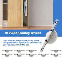 10pcs Door Window Cupboard Drawer Bin Single Nylon Sliding Roller Pulley Wheel