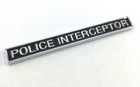 เพจโลโก้ โพลิซ แต่งฟอร์ด งานโลหะ Metal POLICE INTERCEPTOR Logo Car Truck Motor Emblem Badge Sticker Decal ford mustang raptor ranger focus fiesta f150