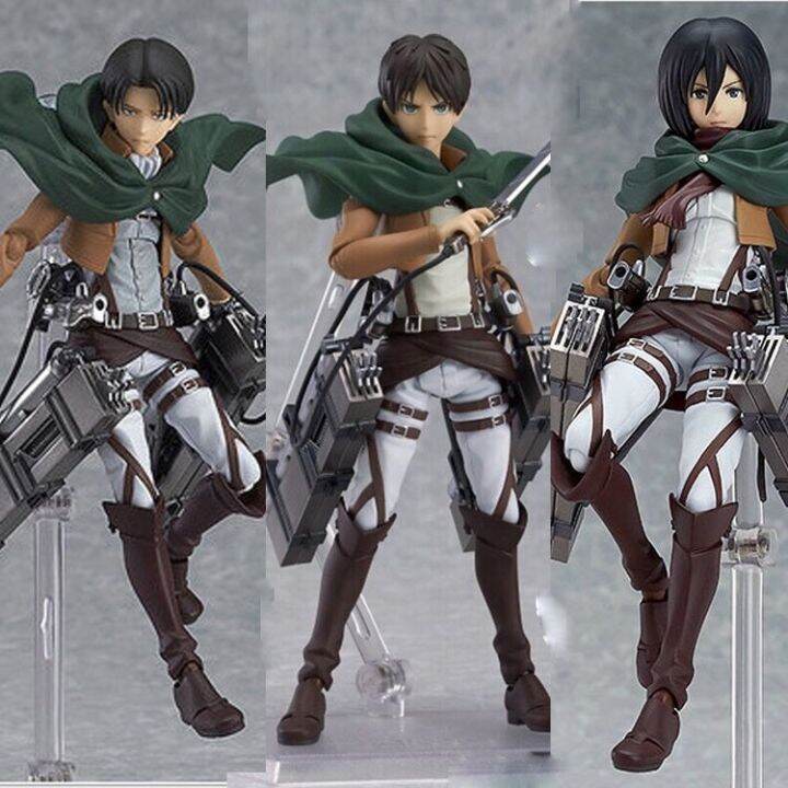 figma-203-ฟิกม่า-model-figure-ฟิกเกอร์-โมเดล-attack-on-titan-ผ่าพิภพไททัน-mikasa-มิคาสะ-15cm-ของสะสม-ของเล่น-ของเล่นถูกๆ-ของเล่นเด็ก