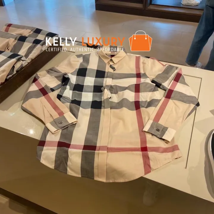 Pre-Order] KLS 1322 Burberry Long Sleeves Polo Vintage Check 3 weeks [Ships  in 40 days] | Lazada Singapore