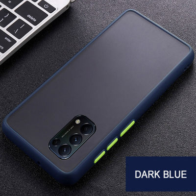 Antontree Case for OPPO Reno5 / Reno5 5G Phone Case Skin Feeling Ultra Thin Matte PC Hybrid Color Soft Silicone Frame Shockproof Protection Back Cover Case