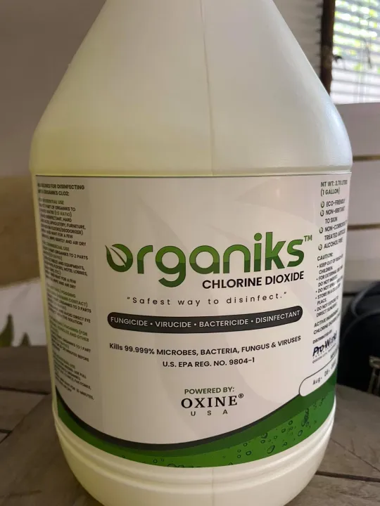 Stabilized Chlorine Dioxide Disinfectant Antiseptic Solution 3.4 L