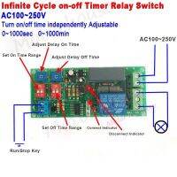 AC 110V 220V 230V Adjustable Cycle Delay Time Timer Relay Turn ON OFF Control Relay Switch Timing Infinite Loop Module