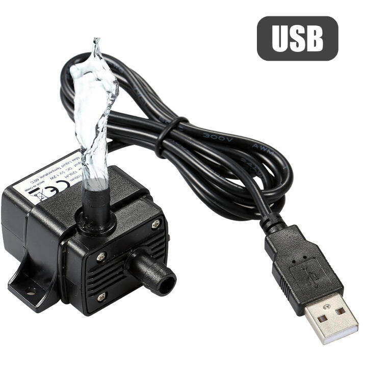 decdeal-usb-brushless-ปั๊มน้ำ-ultra-quiet-mini-dc5v-มอเตอร์ไมโครไร้แปลงถ่านน้ำและน้ำมันปั๊มกันน้ำปั๊มน้ำพุในน้ำ-aquarium-หมุนเวียน120l-h-1-2w-lift-3-28ft