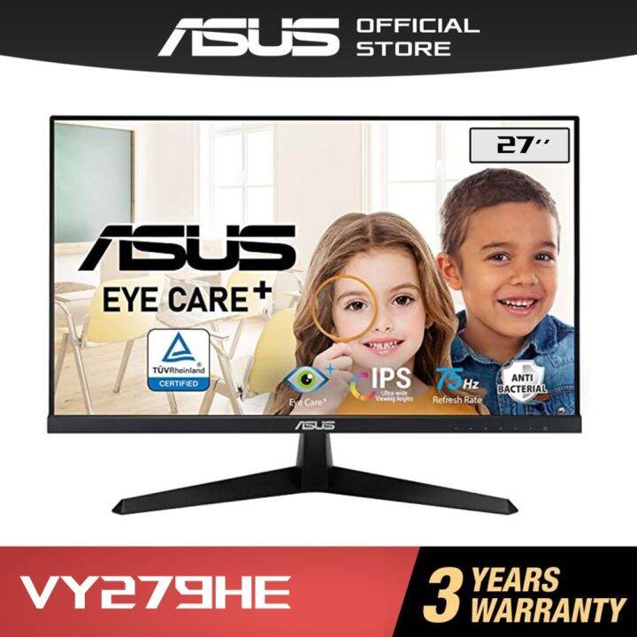 ASUS VY279HE Eye Care Monitor 27 inch FHD (1920 x 1080), IPS, 75Hz, IPS, 1ms (MPRT), FreeSync