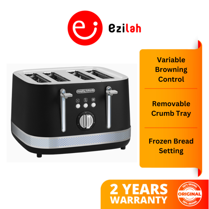 Morphy Richards 4Slice Toaster Illumination Black 248020 Lazada