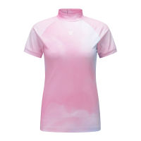 ANEW GOLF เสื้อคอตั้งผู้หญิงลาย Gradient DTP Neck S/TS