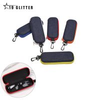 【LZ】™◕  Portable Eyewear Cases Cover Óculos de sol Hard Case para mulheres e homens Caixa de óculos com zíper Lanyard Protetor de óculos