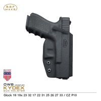 ซองพกนอก Glock 19 / CZ P10 Kydex By BBF Make วัสดุแผ่น Kydex นำเข้าจาก USA หนา 2.04 mm.