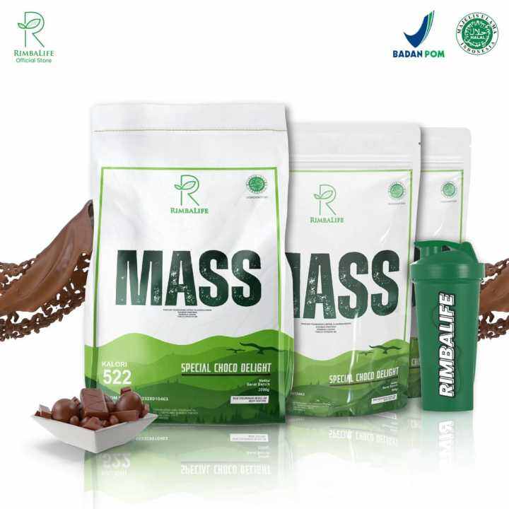 Rimbalife Rimba mass 2LBS 900 gram 2KG Rimbamass Gainer penambah berat