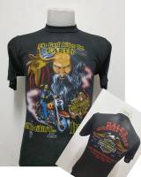 เสื้อยืดฮาเลย์ Harley-Davidson ผ้าบาง50 ผ้ามุ้ง ผ้าบางใส่สบาย สไตล์วินเทจ ป้ายVintage 3D EMBLEM [ S M L XL ]