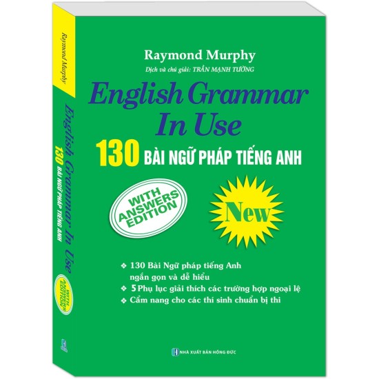 Sách - 130 bài ngữ pháp tiếng anh - english grammar in use  đen trằng - ảnh sản phẩm 1
