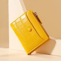 【CC】 Splice Leather Short Wallet Many Department Ladies Small Clutch Money Coin Card Holders Purse Female Wallets Cartera