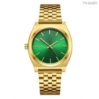 ⌚ นาฬิกา BESTWIN6730 couples creative steel band watch mens green ghost cross-border quartz small gold wrist