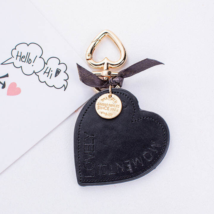 20pcs-5colors-sweet-leather-pu-heart-bowknot-cartoon-vehicle-keychain-women-key-chain-trinket-key-chains-ring-car-bag-pendent