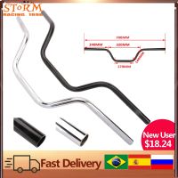 Motorcycle 22mmx700mm Black Chrome Retro Drag Handle Handlebar Bar Steering Wheel For Harley Honda Yamaha Sportster Cafe Racer