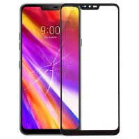 【สต๊อกพร้อม】เลนส์กระจกหน้าจอด้านหน้าด้านนอกสำหรับ LG G7 Thinq/ G710 G710EM G710VMP G710PM (สีดำ)