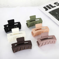 Hollow Square Macaron สีขนาดกรงเล็บผมขนาดเล็กคลิปผมอะคริลิค Hairpins Barrettes คลิปผมหางม้าปูอุปกรณ์เสริมผมสำหรับผู้หญิง