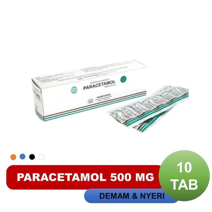 Paracetamol 500 MG Generik Novapharin Isi 10 Tablet / Obat Demam Sakit Kepala Nyeri Lazada